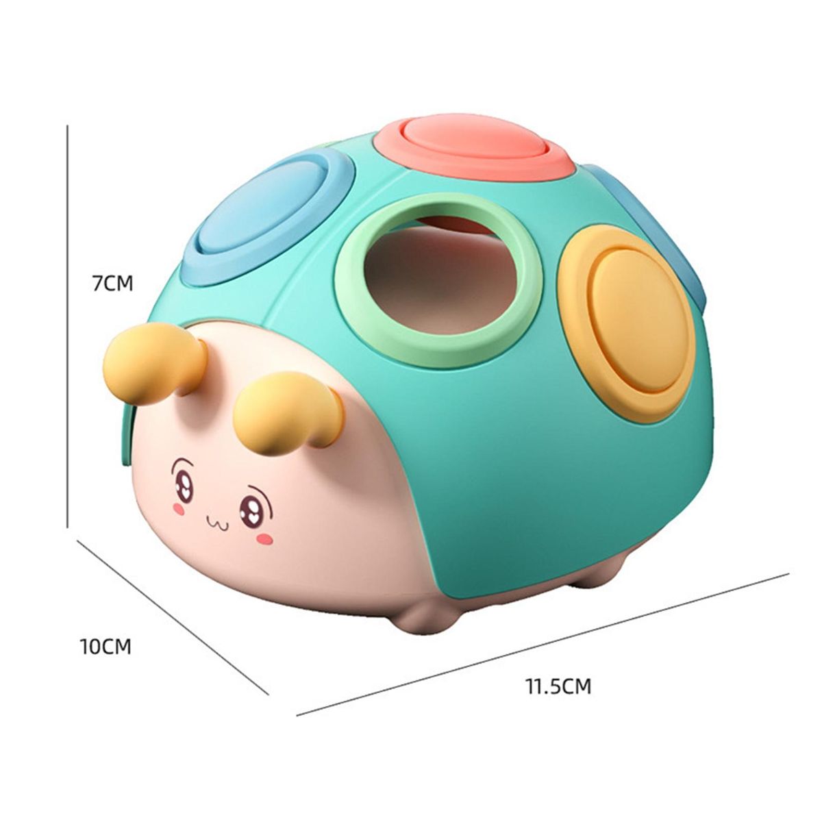 Kids Toy Cartoon Hole-picking Small Beetle Fidget Educational Child Game Blue