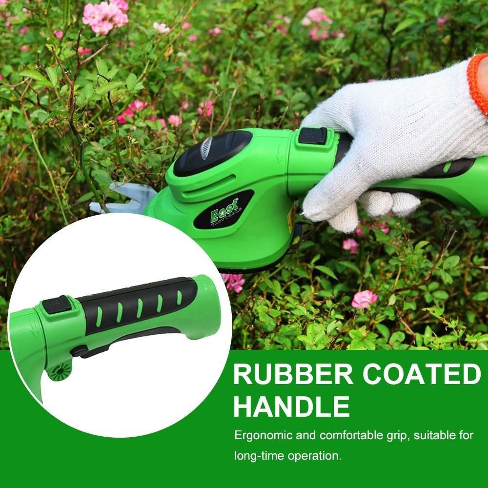 2-in-1 Multifunctional Lawn Mower 3.6V Cordless Hedge Machine Electric Mower Rechargeable Pruner Rotatable Grass Shear Hedge Trimmer Low Power Prompt Function EU Plug 220V