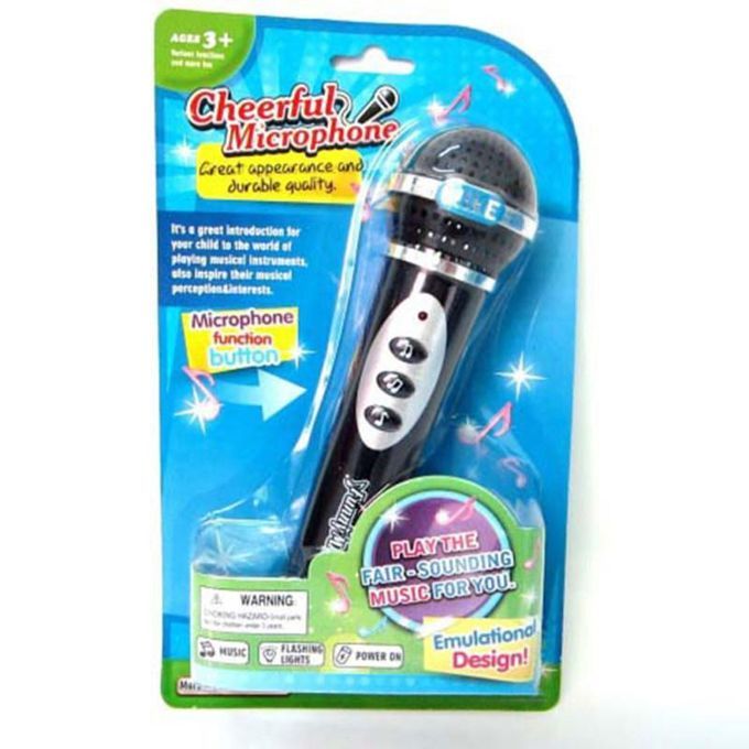 Fashion Girls Boys Microphone Mic Karaoke Singing Kids-Black