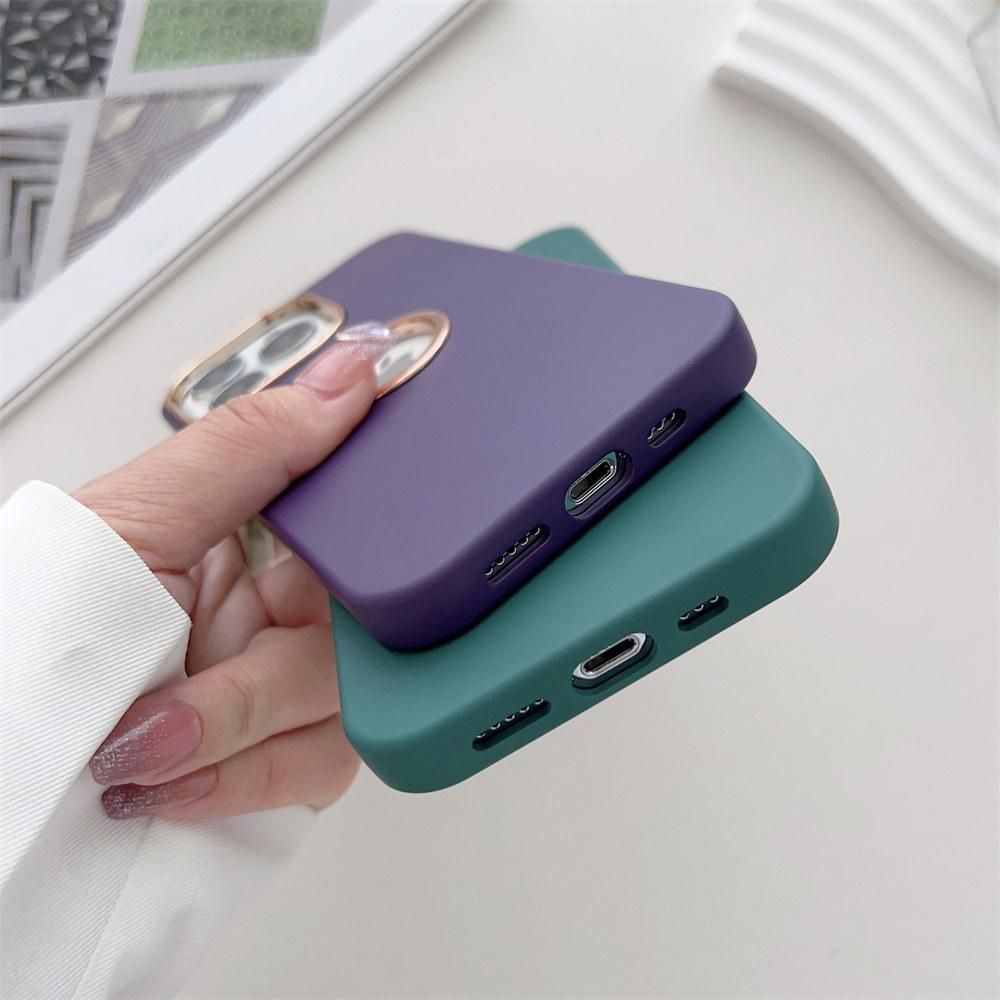 Luxury plating logo hole shockproof hybrid Case for iPhone 14 13 12 11 pro Max 14 plus 14pro soft silicone bumper armor cover