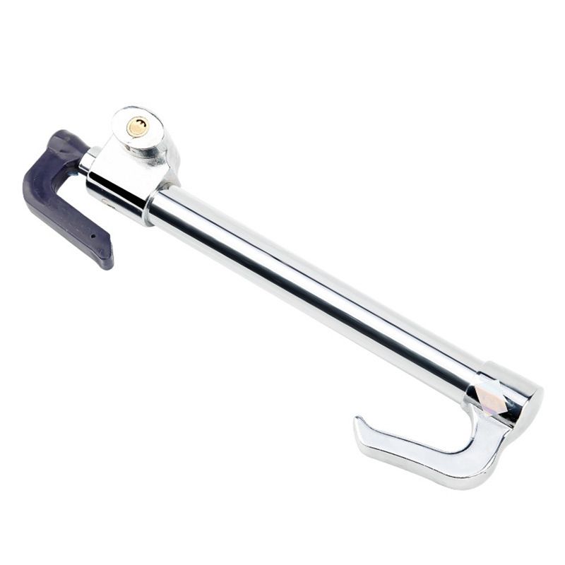 Car Steering Wheel Anti-Theft Lock Brake Lock Retractable Double Hook Car Clutch Pedal Lock For Car