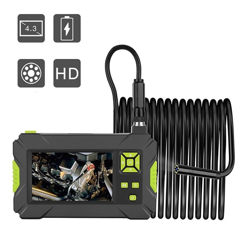 Industrial Endoscope Dual Camera 1080P HD 4.3" LCD Screen Endoscope Waterproof P30 Video Camera Borescope Monitor 18650 Battery