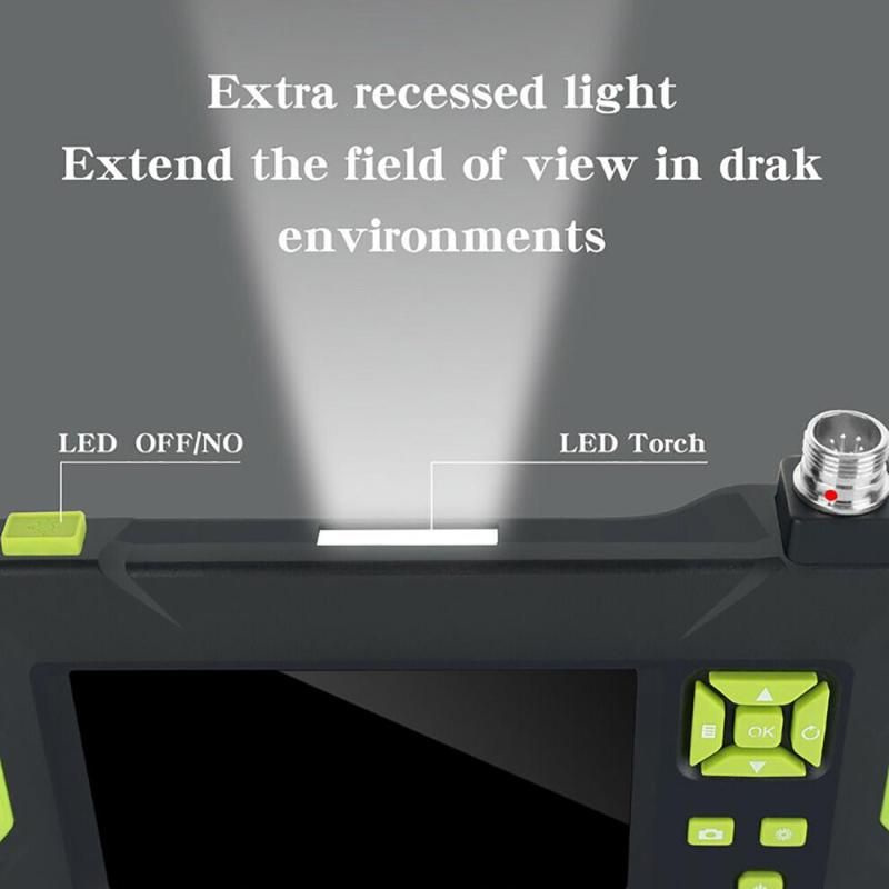 Industrial Endoscope Dual Camera 1080P HD 4.3" LCD Screen Endoscope Waterproof P30 Video Camera Borescope Monitor 18650 Battery