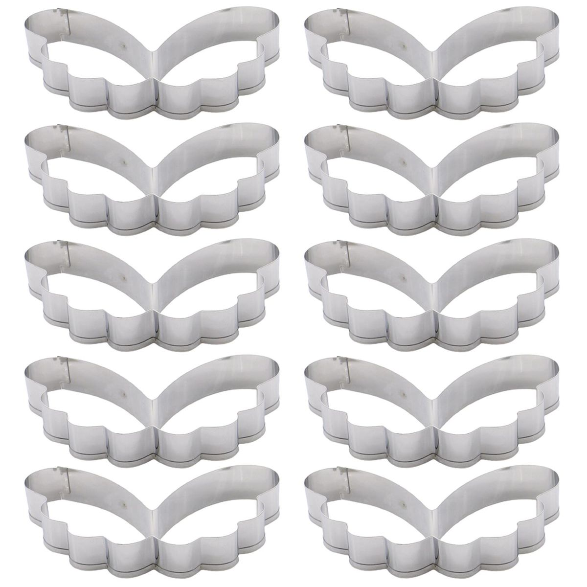 10Pcs/Set Biscuit Mold Food-grade DIY Safe-Stainless Steel