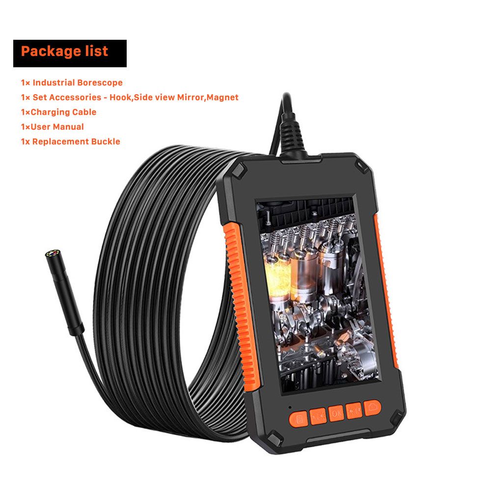 Endoscope Camera 1080P Camera Endoscope For Cars Diagnostic Piping Endoscope Rotation Waterproof 10M HD  Camera 32G-Without  FT Card