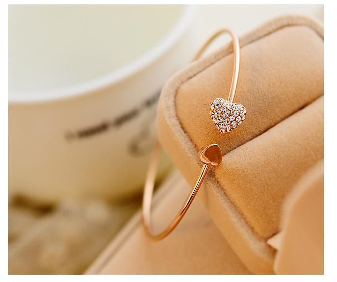 Ladies Unique Gold Hand Bangle Bracelets Classy Gift Idea