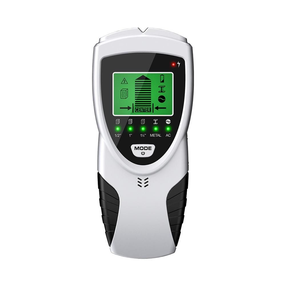 SH301 Metal Detector Backlit Wood Metal Stud Finder Cable Wires Depth Tracker Underground Stairs Scanner LCD HD Display