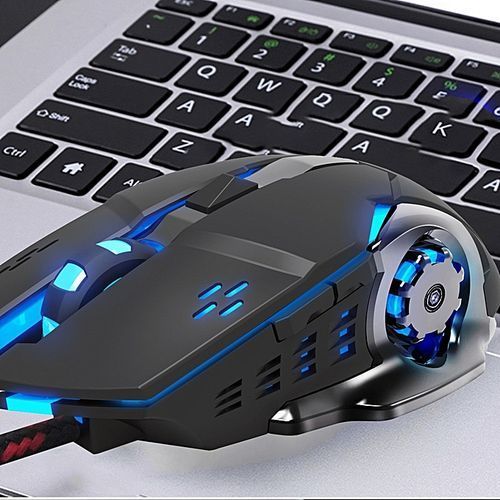 Koaisd Computer Accessories Wired LED Light Optical 1600DPI Gaming Mute Mouse Mice For PUBG