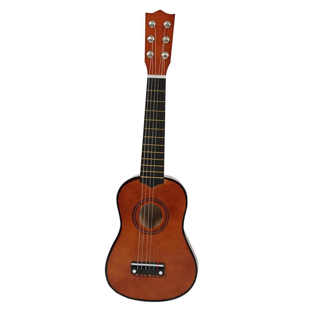 Exquisite Solid Wood 21inch 6-String Guitar For Kids Students Coffee