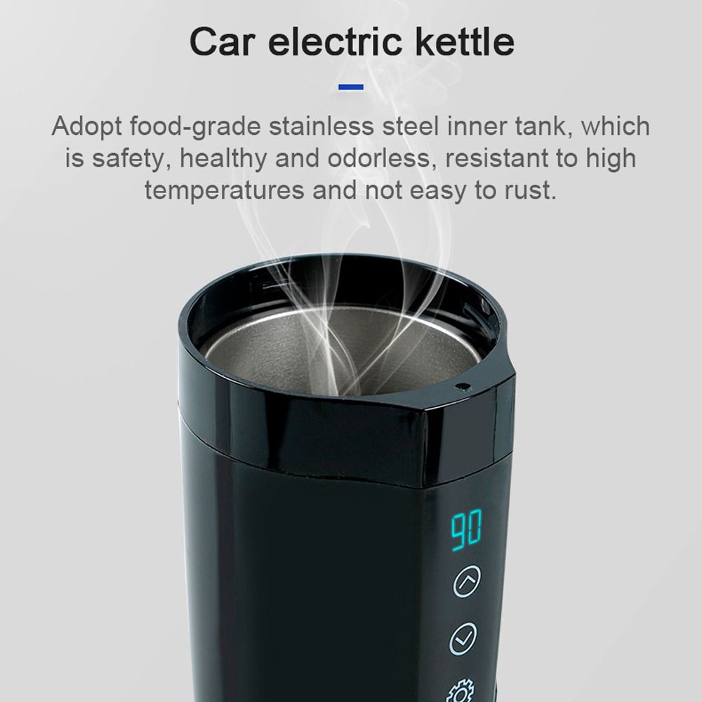 Car Heating Cup Hot Water Electric Kettle Mug Stainless