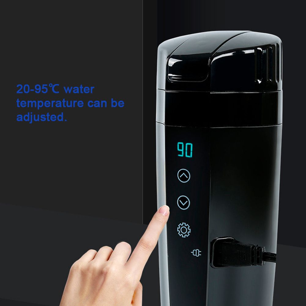 Car Heating Cup Hot Water Electric Kettle Mug Stainless