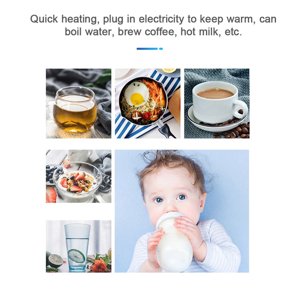 Car Heating Cup Hot Water Electric Kettle Mug Stainless