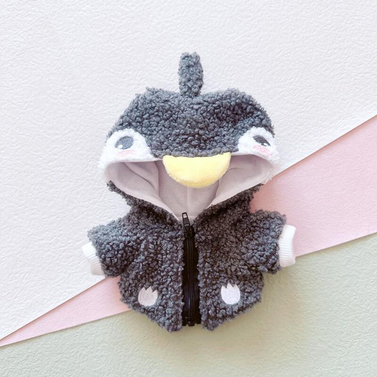 Idol Doll Clothing Doll Jacket 20cm Stuffed Idol Doll Clothes Grey