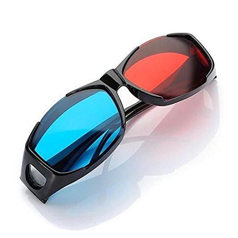 Universal 3D Plastic Glasses / Oculos / Red Blue Cyan 3D GlAnaglyph For Dimensional Anaglyph TV Movie DVD Game As Shown