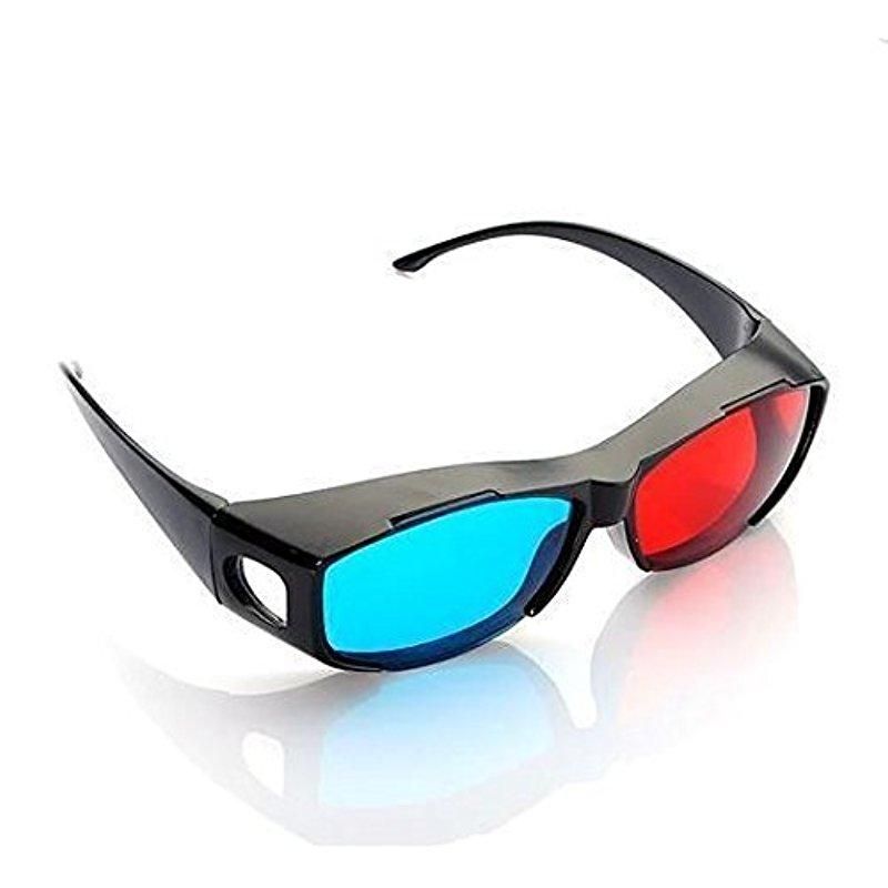 Universal 3D Plastic Glasses / Oculos / Red Blue Cyan 3D GlAnaglyph For Dimensional Anaglyph TV Movie DVD Game As Shown