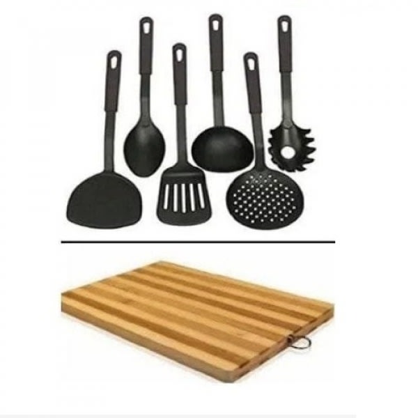 Non-stick Spoons & Wooden Chopping Board