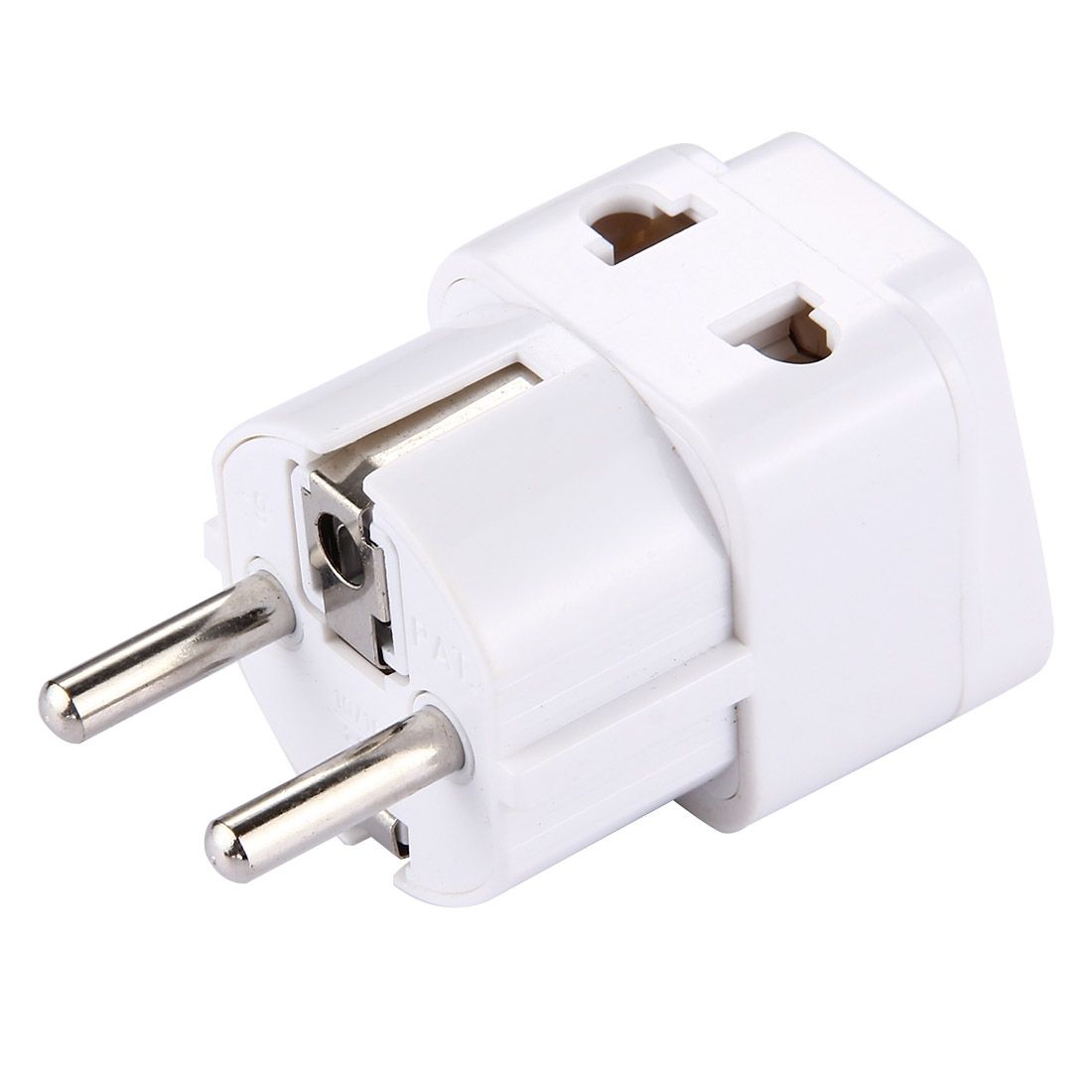 Plug Adapter, Travel Power Adaptor With Europe Socket Plug(White)