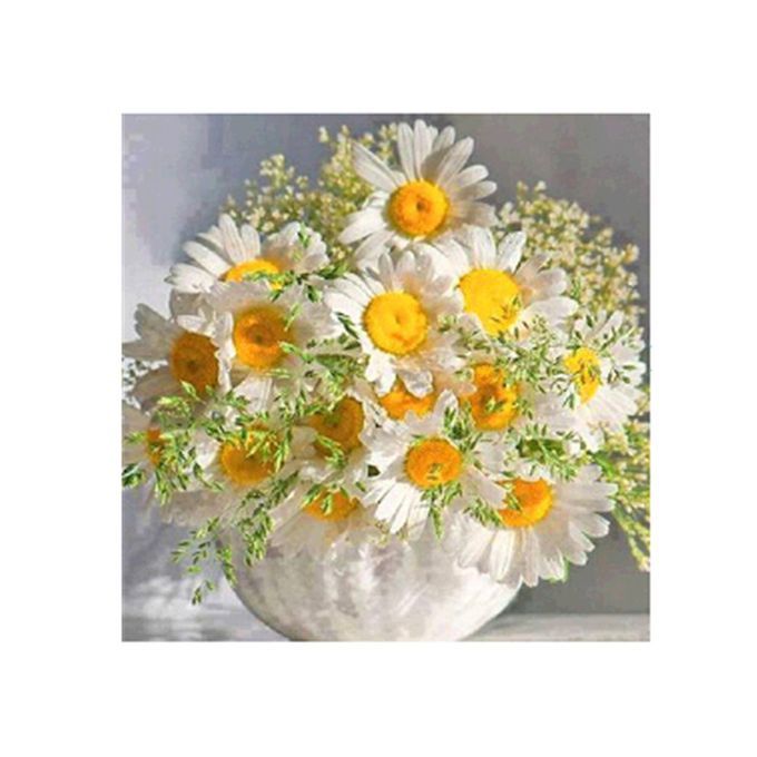 DIY 5D Diamond Painting Daisy Bunch Flowers Rhinestone Embro