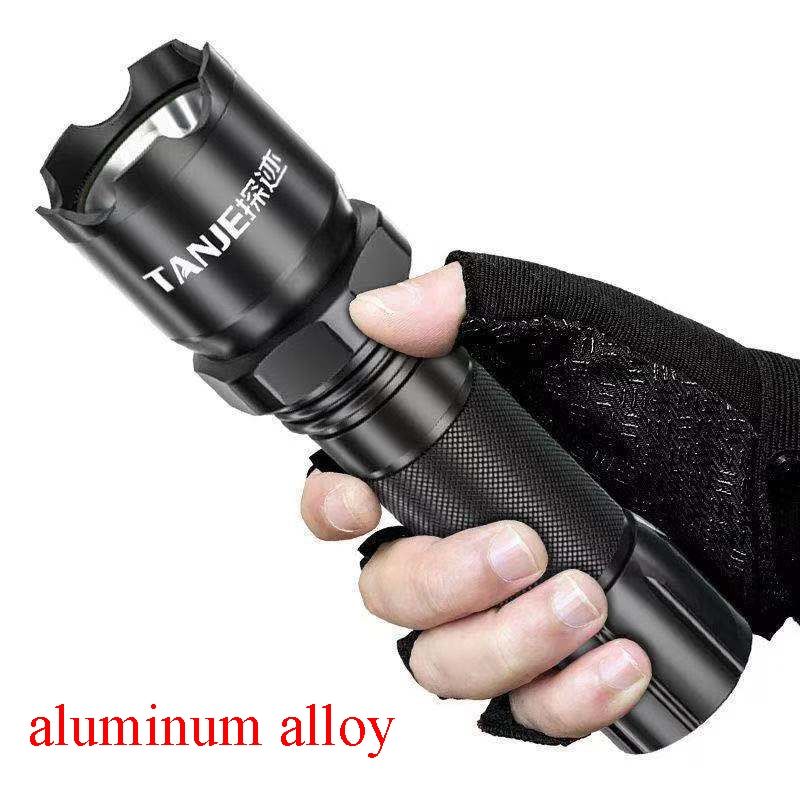 Portable LED Flashlight USB  Strong Low Light Burst