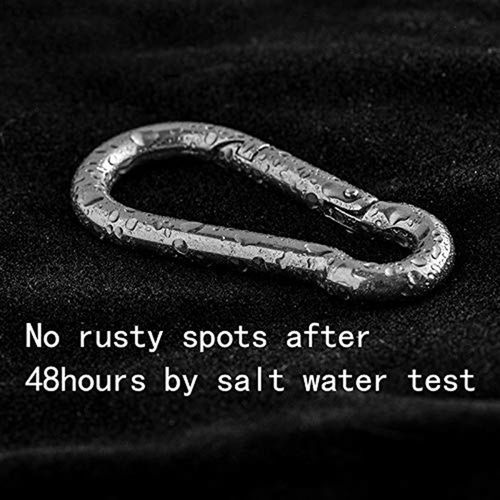 5Pcs M6 Spring Snap Hooks Heavy Duty Stainless S