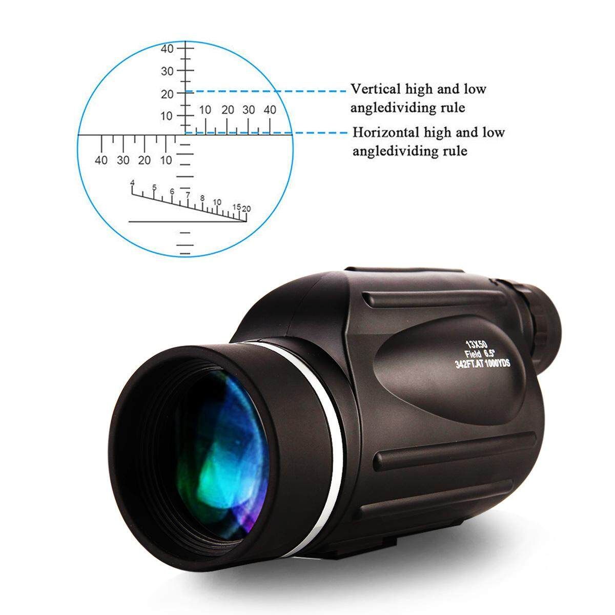 13x50 HD Rangefinder Spotting Scope With Measurable Reticle Waterproof