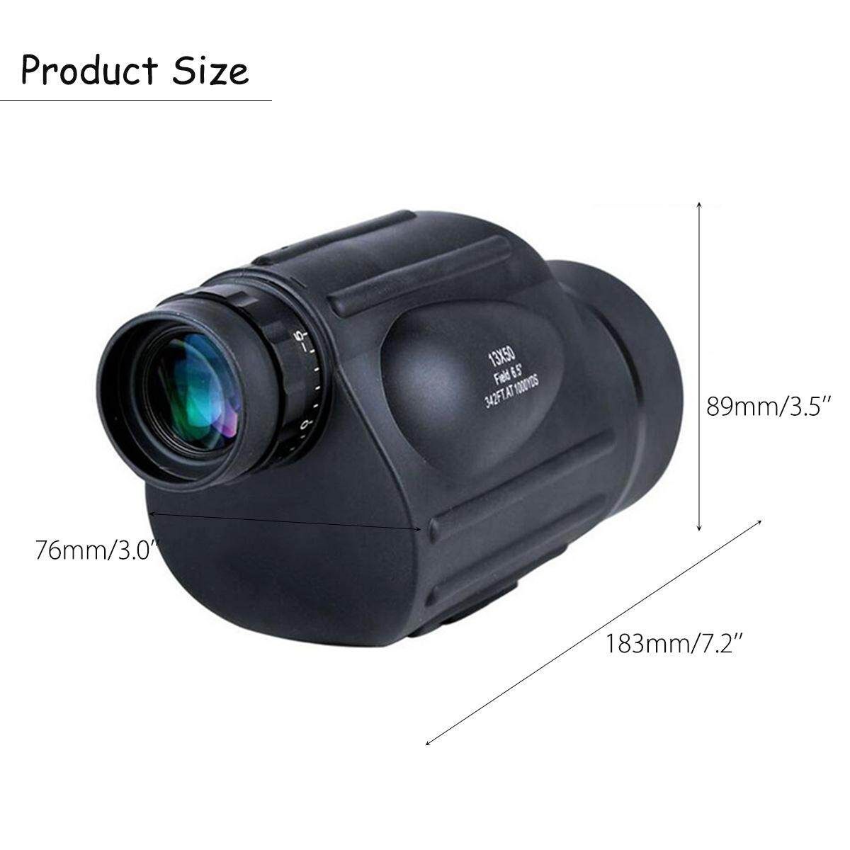 13x50 HD Rangefinder Spotting Scope With Measurable Reticle Waterproof