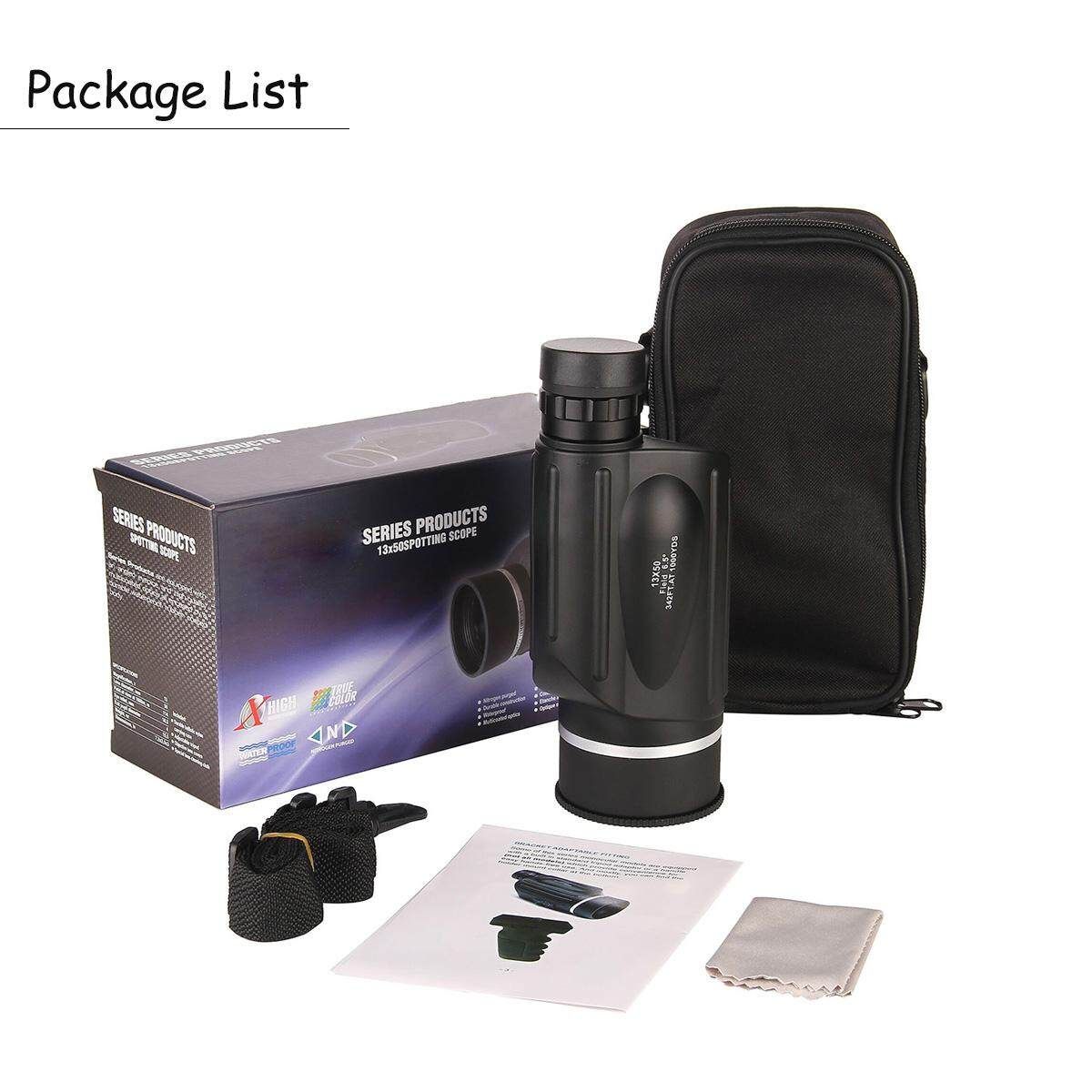 13x50 HD Rangefinder Spotting Scope With Measurable Reticle Waterproof