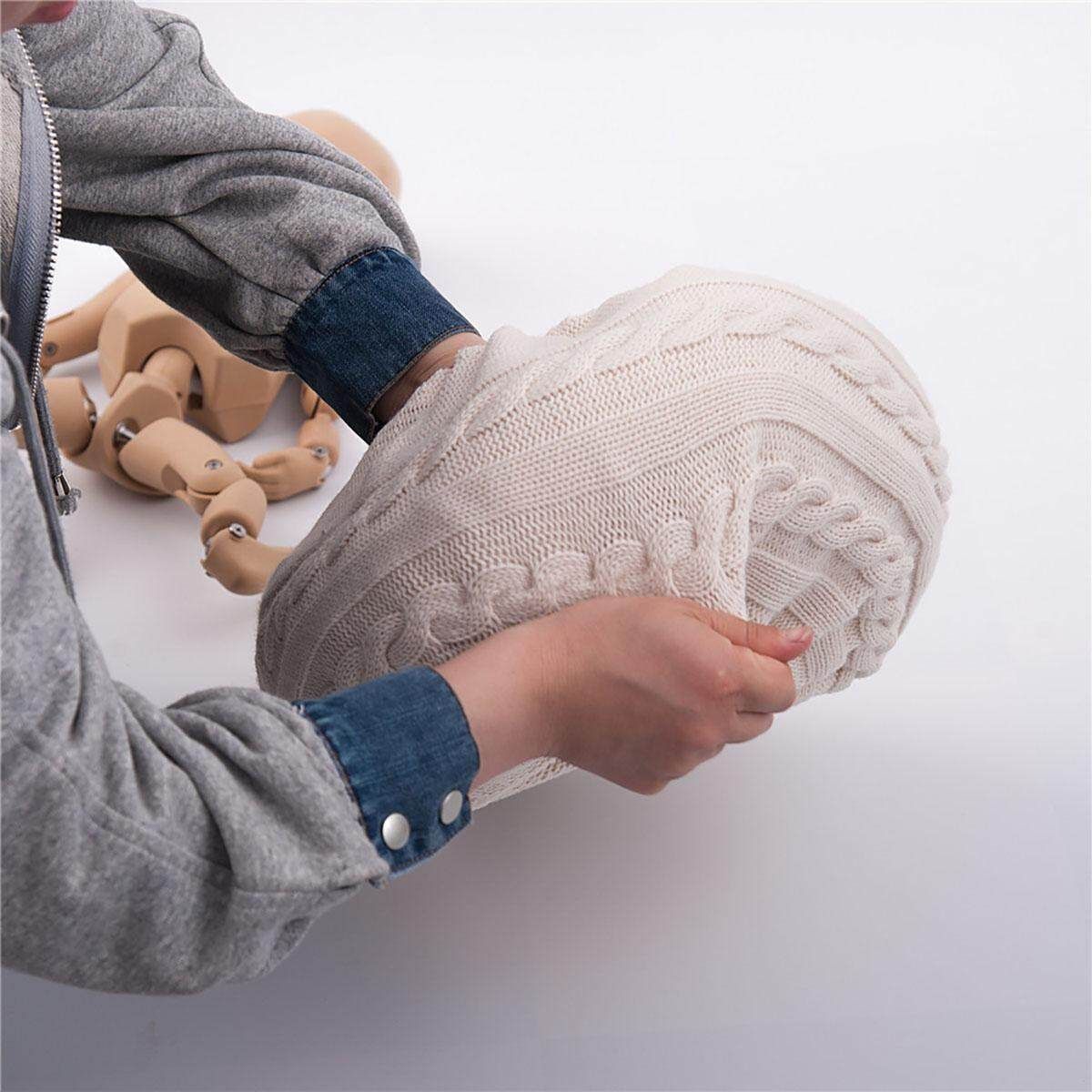 Newborn Photography Props Styling Ring Shaped Pillow Retro Small Sofa Small Round Bed Baby Photo Studio Accessories White