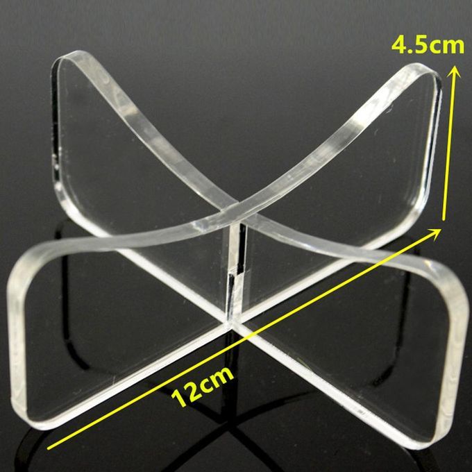 Transparent Basketball Football Acrylic Display Stand Home Ball Holder