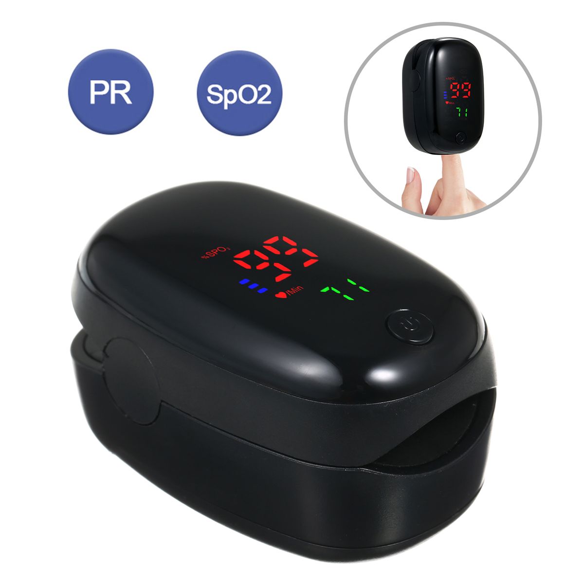 Digital Fingertip Pulse Oximeter LED Display Fingertip