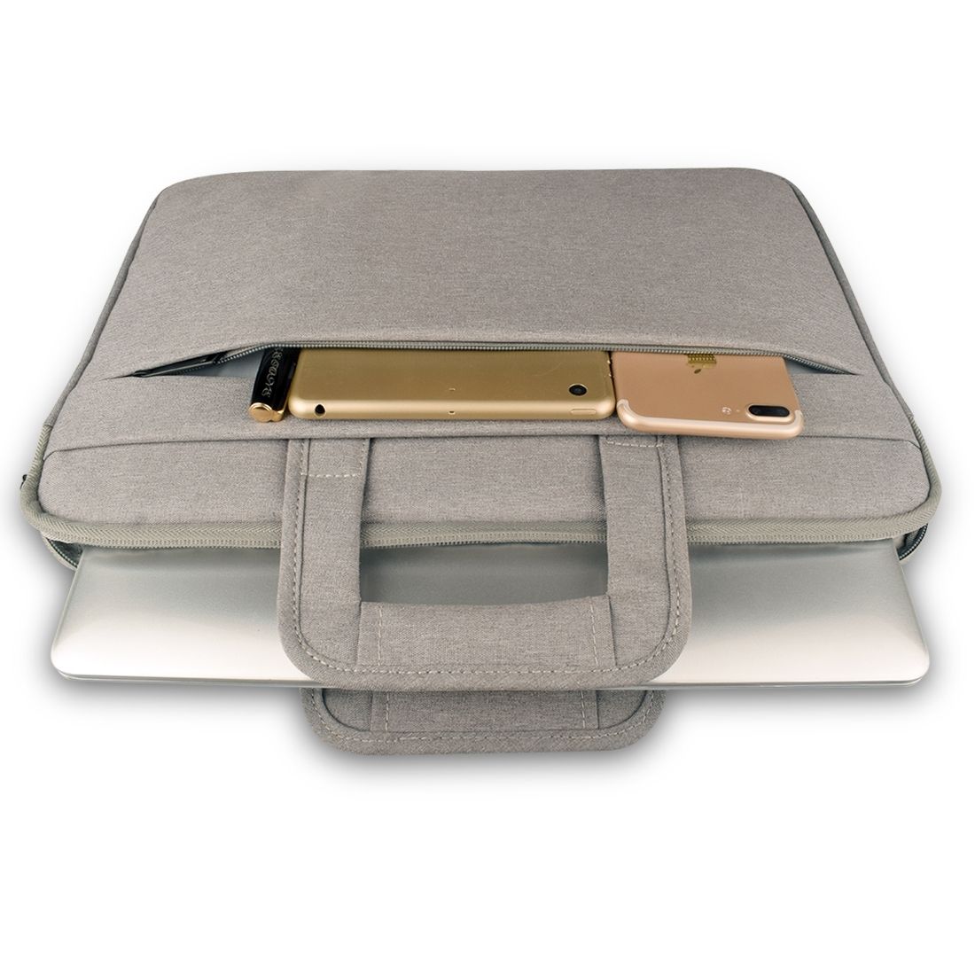 Universal Double Side Pockets Wearable Oxford Cloth Soft Handle Portable Laptop Tablet Bag, For 14 Inch And Belowbook, Samsung, Lenovo, Sony, DELL Alienware, CHUWI, ASUS, HP(Black)
