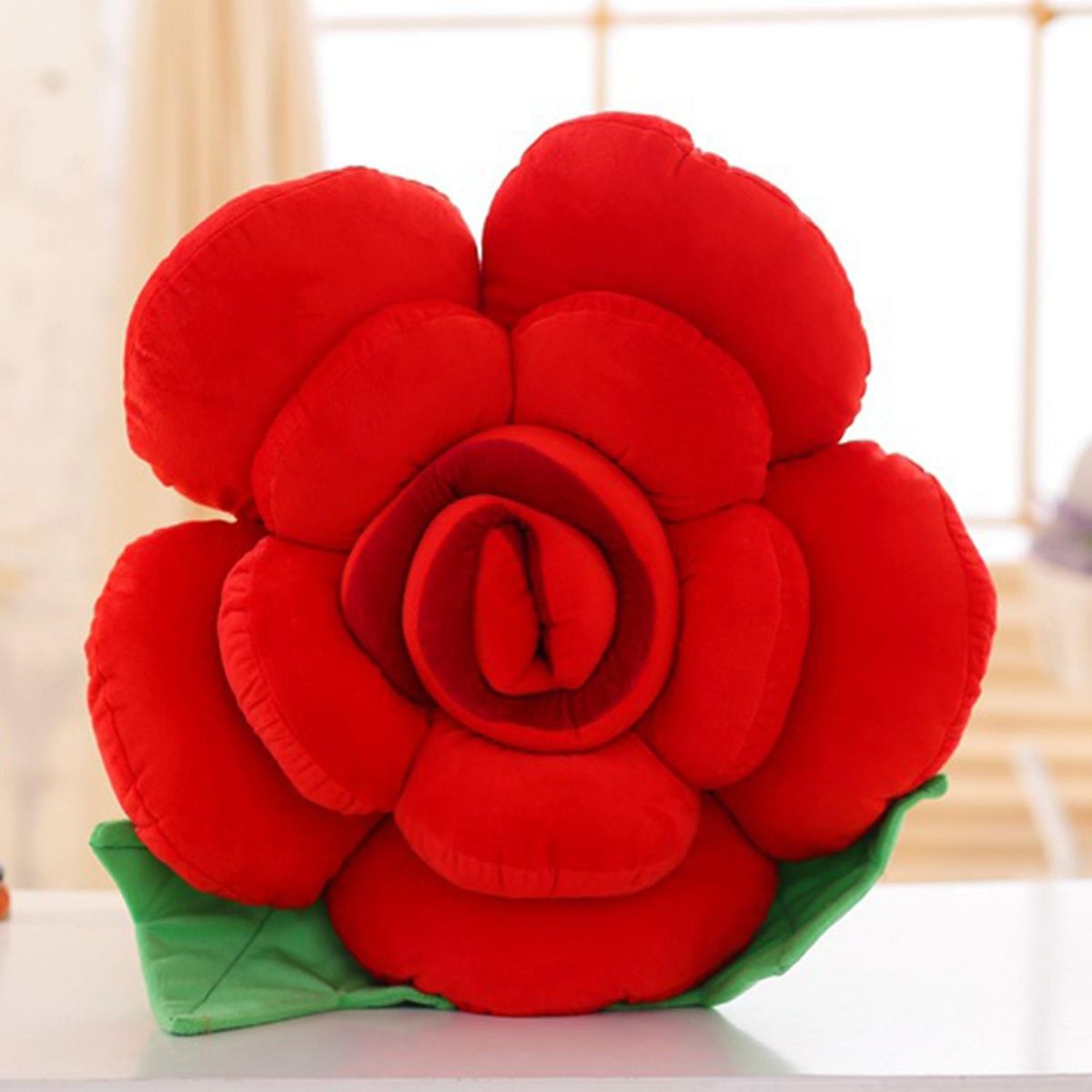 Sleeping Pillow Rose Flower Pillow Cushion Red