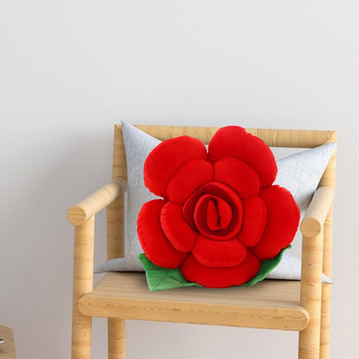 Sleeping Pillow Rose Flower Pillow Cushion Red