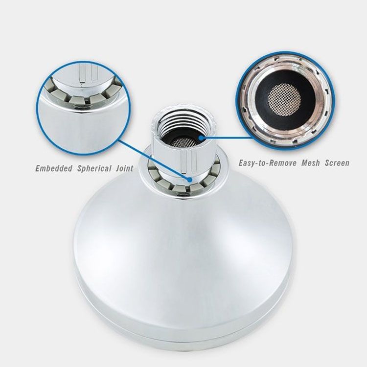 Adjustable High Pressure ABS Wall-mounted Shower Head