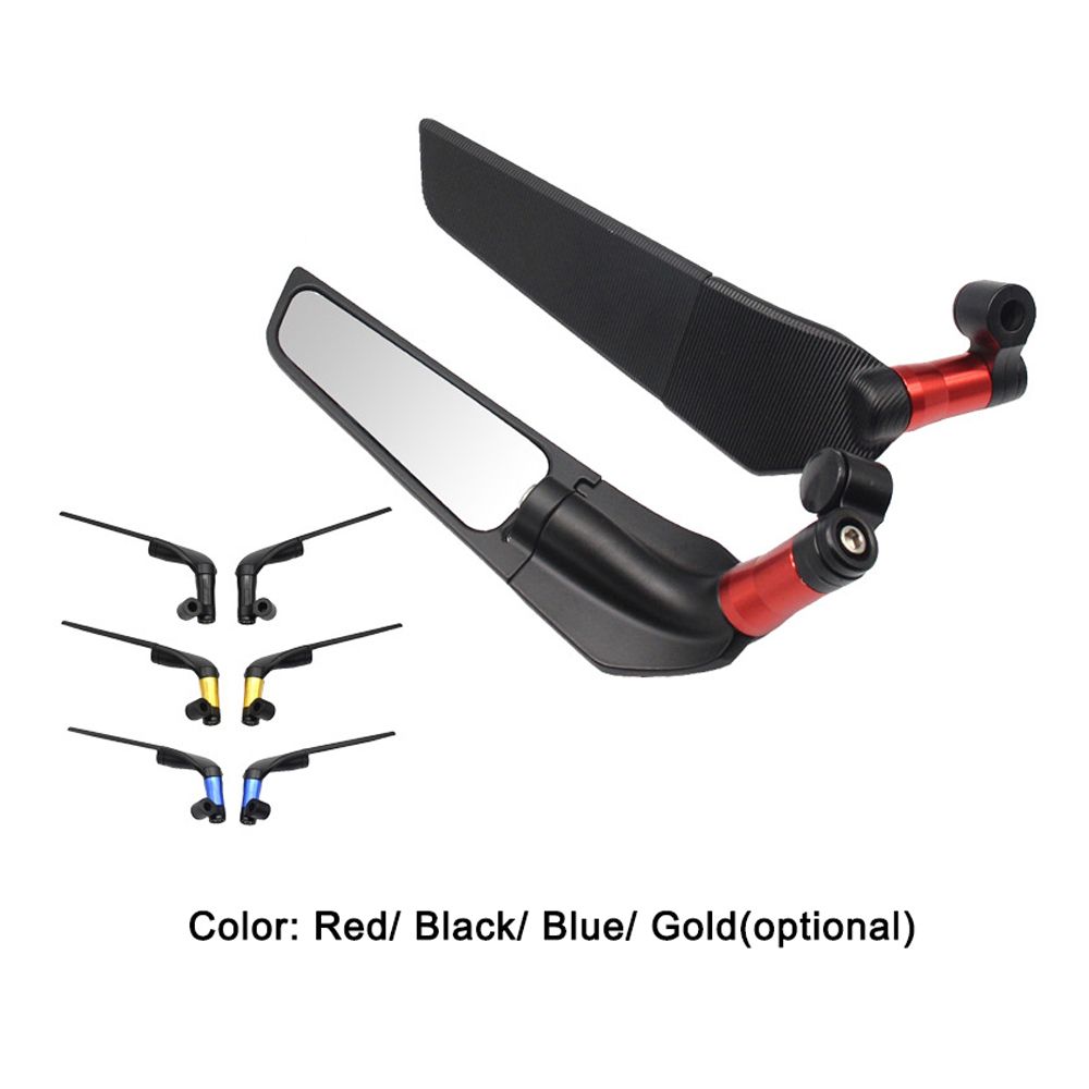 2pcs Motorcycle Modified Wind Swivel Wing Universal Rearview