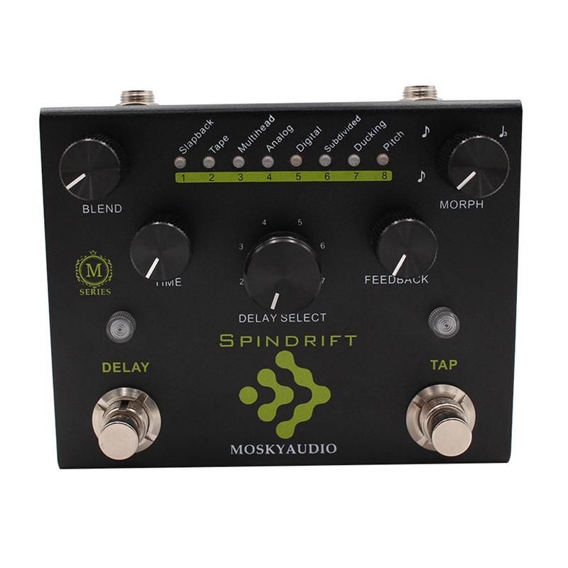 SPINDRIT Guitar Bass Effects Pedal Delay with TAP