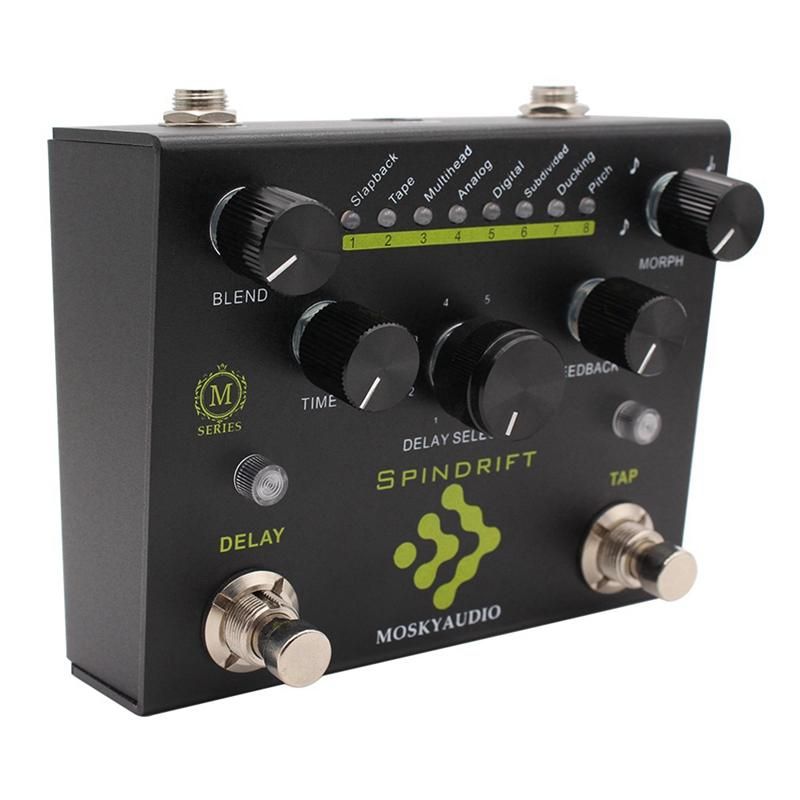 SPINDRIT Guitar Bass Effects Pedal Delay with TAP