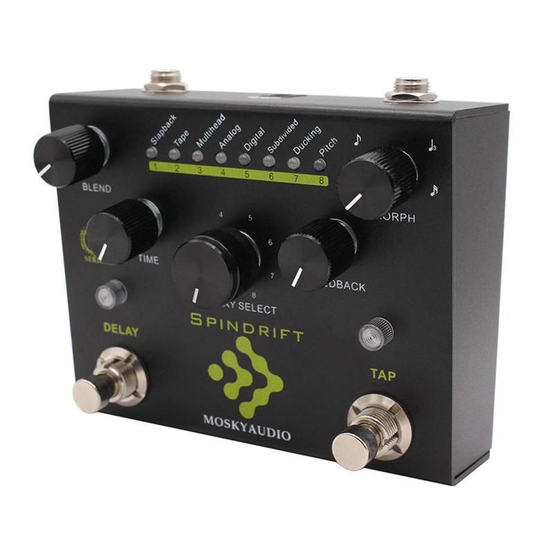SPINDRIT Guitar Bass Effects Pedal Delay with TAP