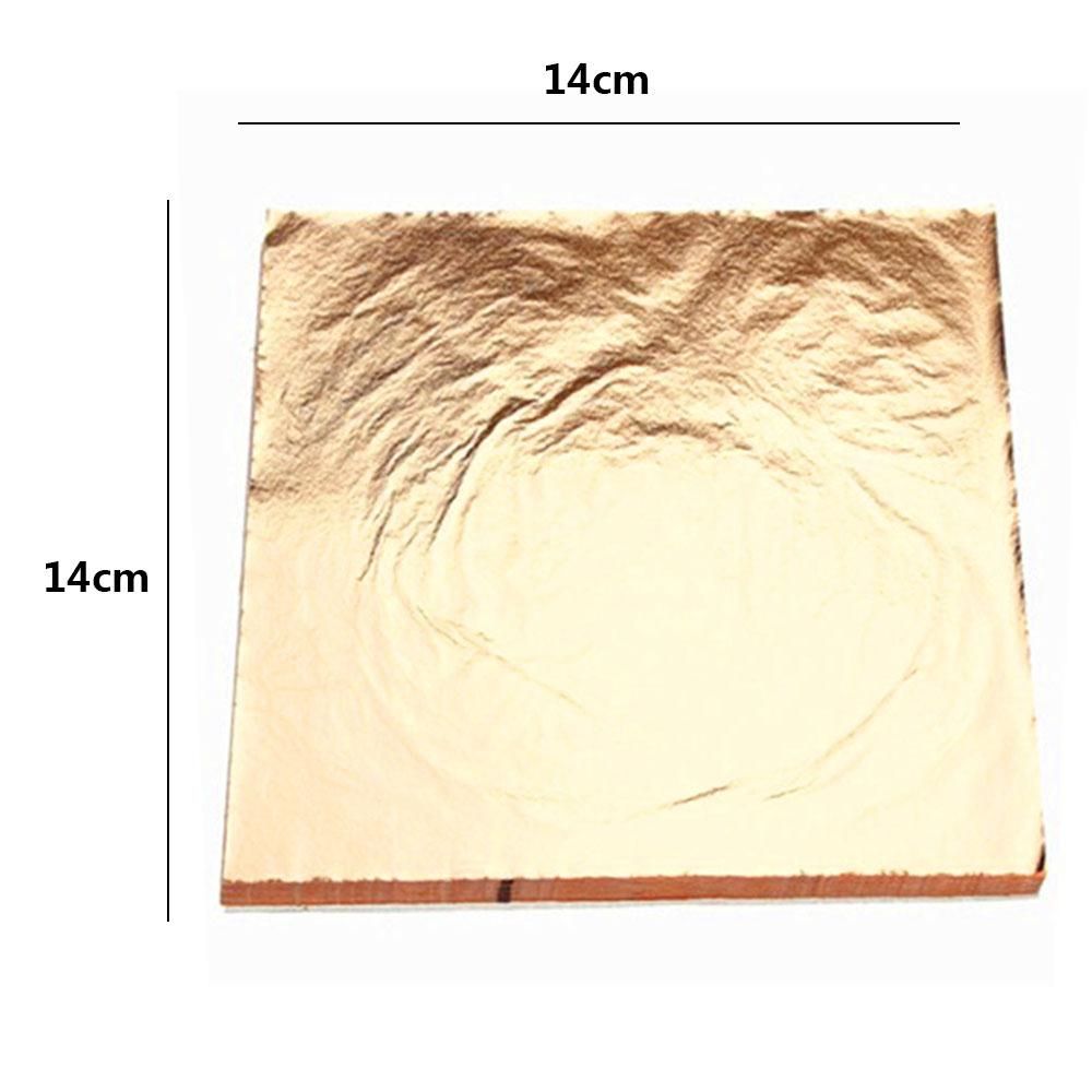 Gold 100 Sheets Wall Decor Gilding Sheets Leaf Foil Paper