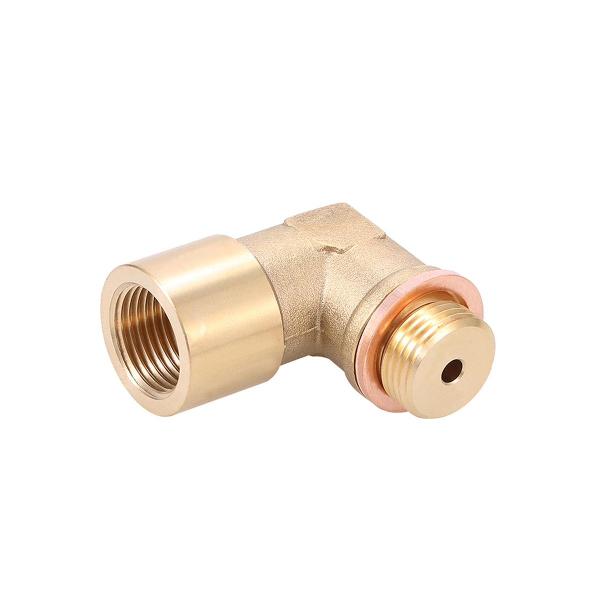 90° Angled Lambda O2 Oxygen Sensor Extender Spacer for Decat Hydrogen Brass M18x1.5
