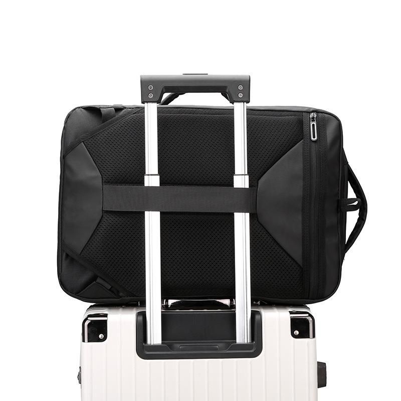 Fashionable men's backpack 2022 new expansion backpack large capacity travel bag atmospheric leather
