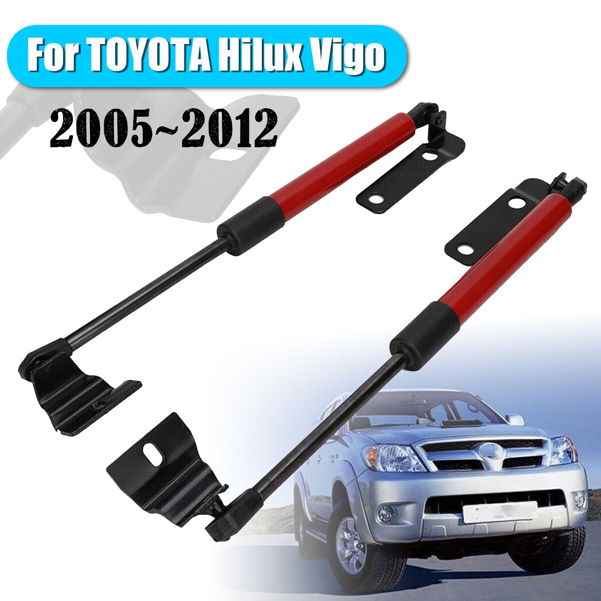 Car Exterior Accessories Front Bonnet Hood Gas Struts Shock Damper Lifter Kit For Toyota Hilux Vigo