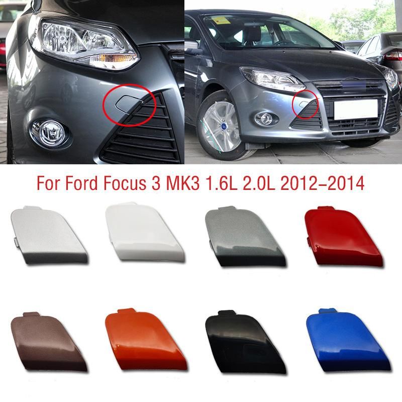 For Ford Focus 3 MK3 1.6L 2.0L 2012 2013 2014 Car Frontper Tow Hook Cover Cap Trailer Hauling Eye Cover Lid