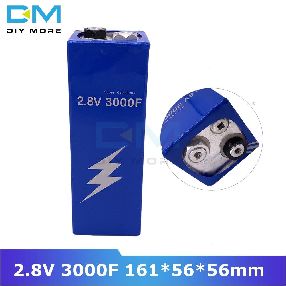 Super Farad Capacitor 2.8V 3000F 161*56*56mm Low ESR High Frequency Super Capacitor Ultracapacitor For Car Auto Power Supply