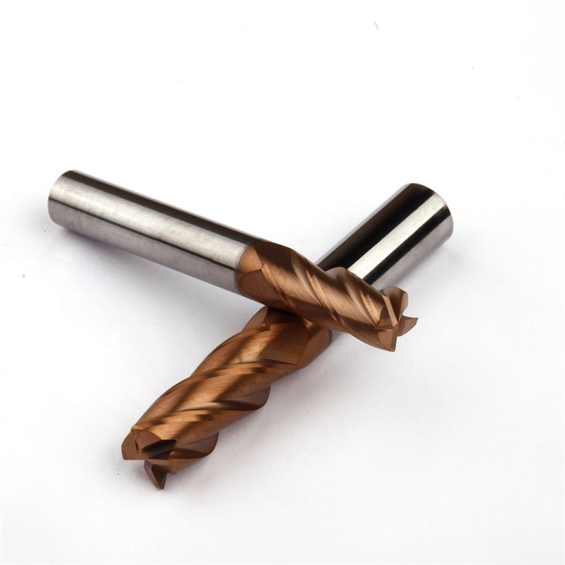 12mm 4 Flutes Metal Key Seat Face Router Bit Milling Cutter Alloy Coating Drill Bits Cnc Maching Endmill