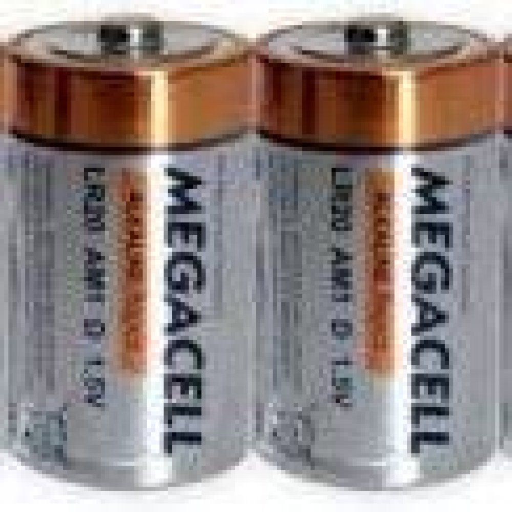 Megacell1.5Volts  LR20/1300 Size D Alkaline Battery