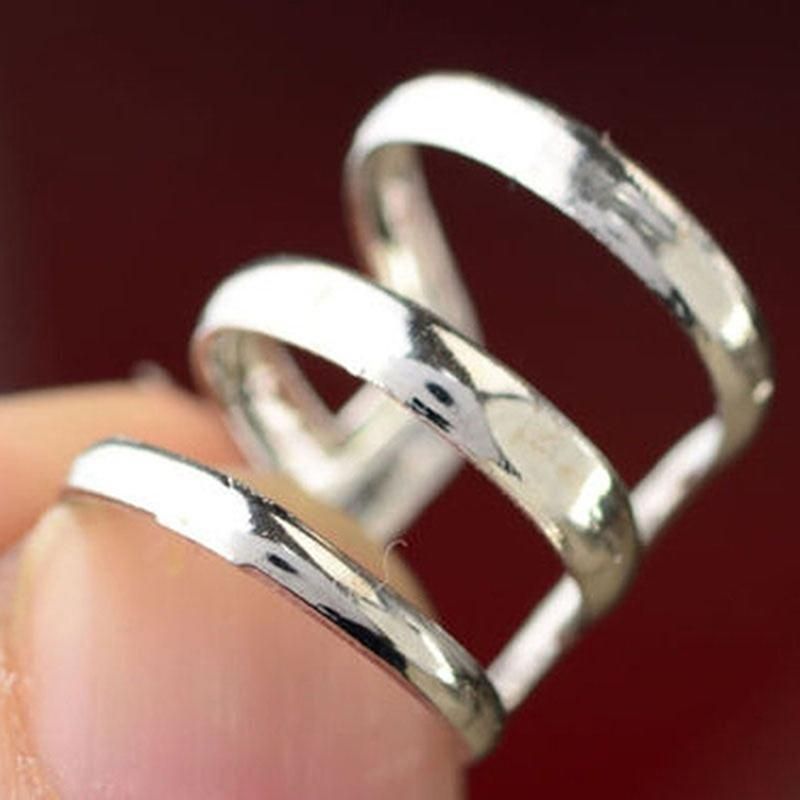 Women Punk Ear Clip Cuff Earrings Non-Piercing-Silver