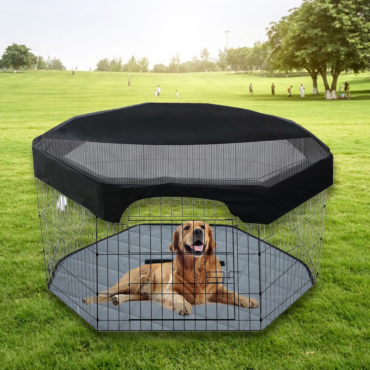 Hexagon Bedding Liner Indoor Waterproof Hexagon Pet Pee Pad Grey