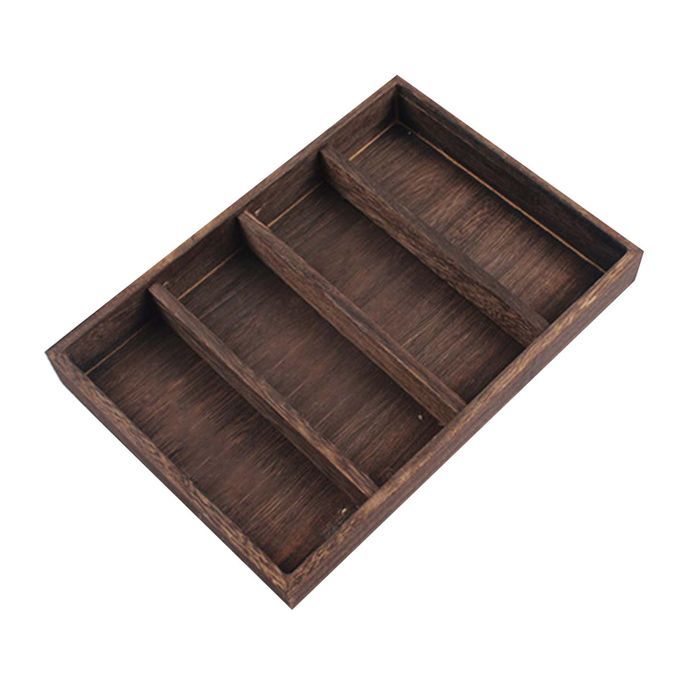 Sunglasses Display Case Display Panel Storage Tray 4 Grids Dark Brown