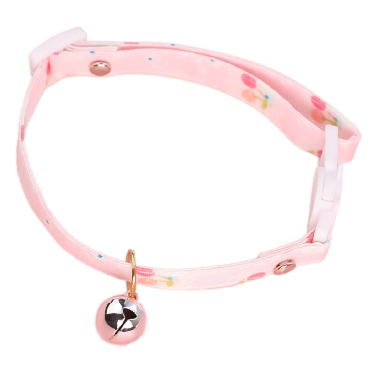 Pet Necklace Friendly To Skin Pet Dog Cat Print Collar Pink